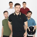 MATSUDA Kaos Polo Shirt Pria Kerah Aioi - STEEL BLUE, M